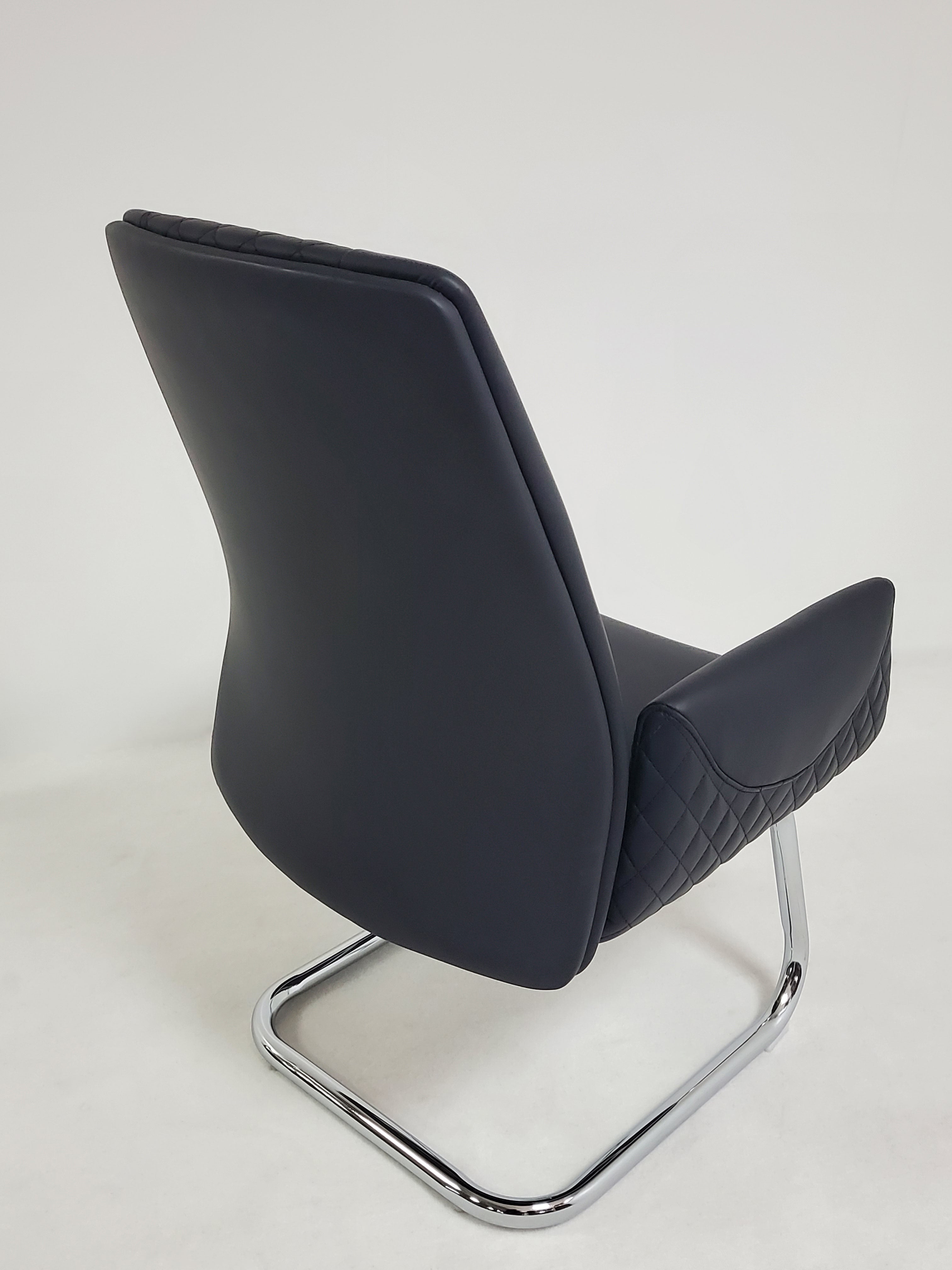 Modern Black Leather Meeting Room Chair - DL205C